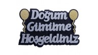 Kika Strafor Süs D.Günüme Hoşgeldiniz Balonlu Gümü