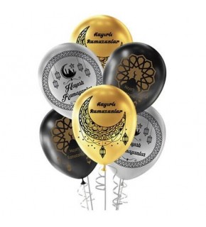 Kikajoy 11" Hoşgeldin Ramazan Baskılı Metal Balon
