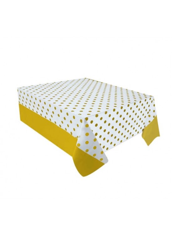 Kikajoy Masa Örtüsü 137x182cm -Puantiyeli Sarı-