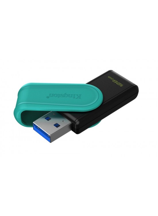 Kingston DTXS-128GB 128GB Portable USB 3.2 Gen1 DataTraveler ExodiaS (Black-Turquoise) Flash Bellek
