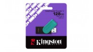 Kingston DTXS-128GB 128GB Portable USB 3.2 Gen1 DataTraveler ExodiaS (Black-Turquoise) Flash Bellek