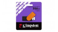 Kingston DTXS-256GB 256GB Portable USB 3.2 Gen1 DataTraveler ExodiaS (Black-Orange) Flash Bellek