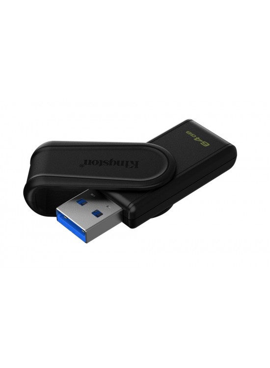 Kingston DTXS-64GB 64GB Portable USB 3.2 Gen1 DataTraveler ExodiaS (Black-Black) Flash Bellek