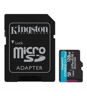 Kingston SDCG3-128GB 128GB microSDXC Canvas Go Plus 170R A2 U3 V30 Card + ADP Hafıza Kartı
