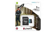 Kingston SDCG3-1TB 1TB microSDXC Canvas Go Plus 170R A2 U3 V30 Card + ADP Hafıza Kartı