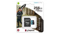 Kingston SDCG3-256GB 256GB microSDXC Canvas Go Plus 170R A2 U3 V30 Card + ADP Hafıza Kartı