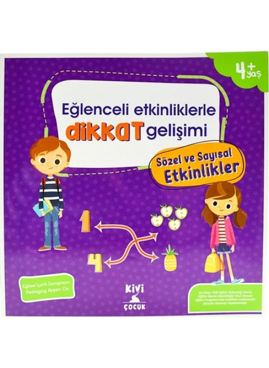 Kivi Çocuk Eğlenceli Etkinliklerle Dikkat Gelişimi Sözel Ve Sayısal  Etkinlikler