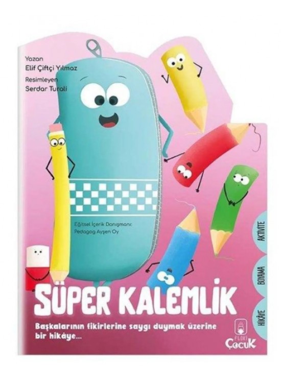 Kivi Çocuk Şekilli Kitaplar 3Lü Aktivite Süper Kalemlik