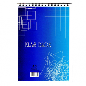 Klas Bloknot Spiralli Çizgili 36 Yaprak A5 (1 Adet)