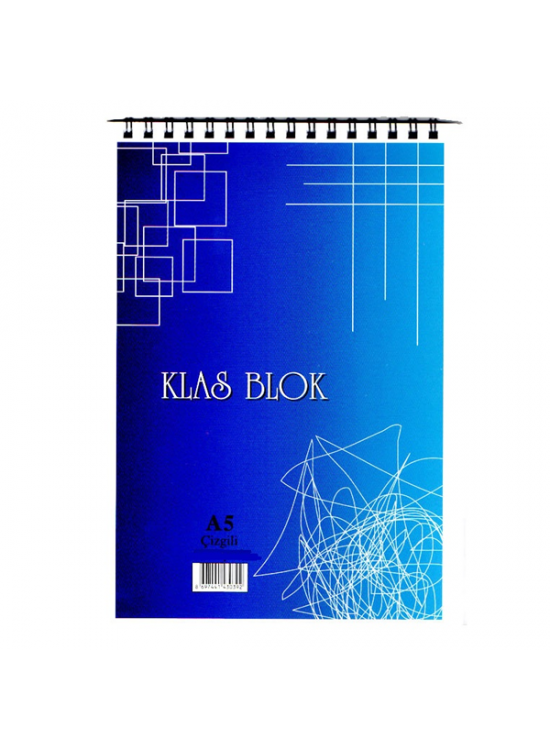 Klas Bloknot Spiralli Kareli 36 YP A5