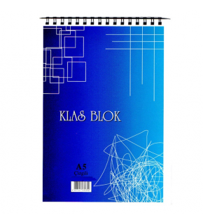 Klas Bloknot Spiralli Office Book Çizgili 100 Yaprak A5 (1 Adet)