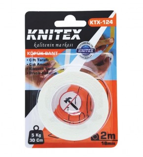 Knıtex Çift Taraflı Köpük Bant 18Mmx2M Ktx-124