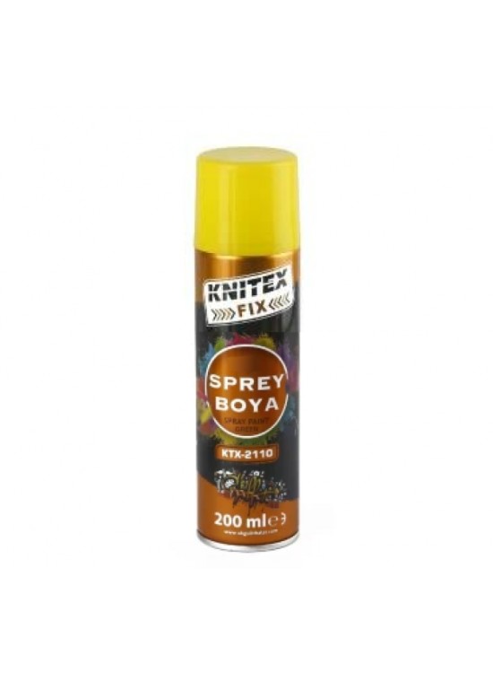 Knitex Sprey Boya Sarı 200Ml Ktx-2115