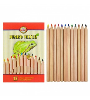 Koh-I Noor Jumbo Natur Kuru Boya Seti 12 Li  0288