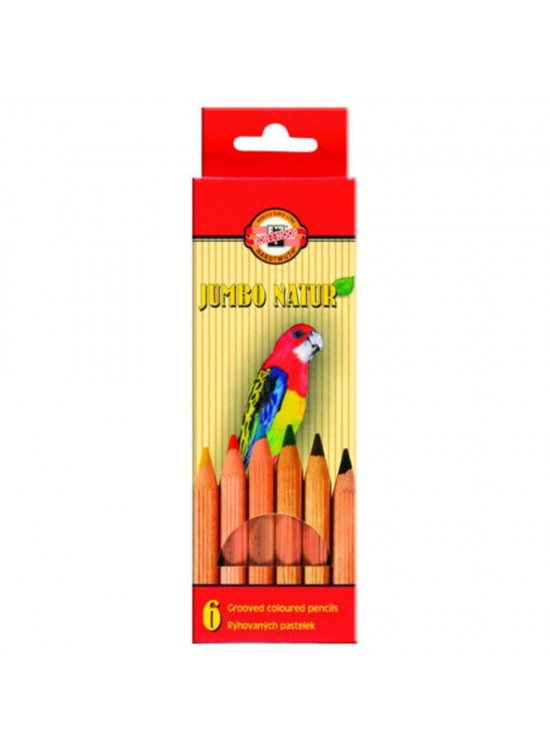 Koh-I Noor Jumbo Natur Kuru Boya Seti 6 Lı 0271