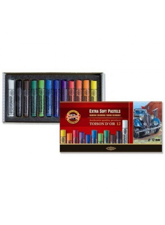 Koh-I Noor Set Extra Soft Dry Chalks 8552 12