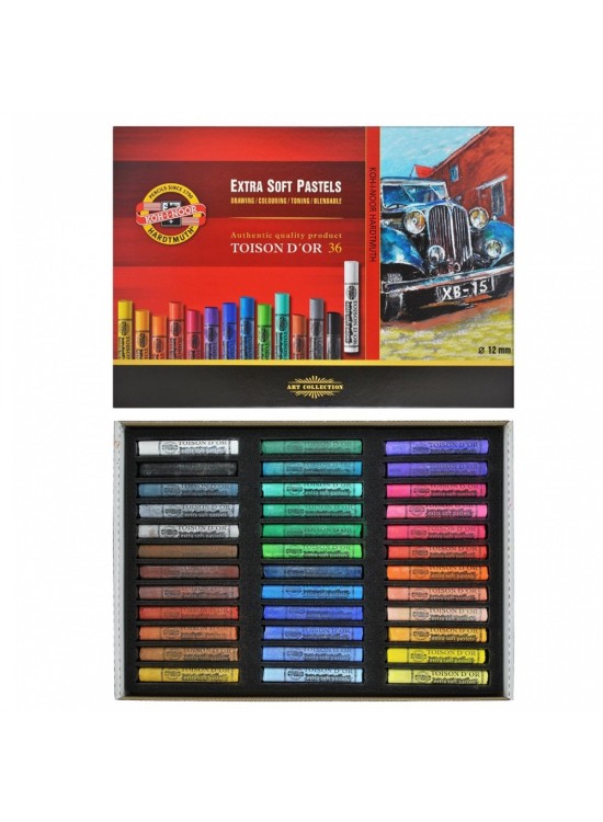 Koh-I Noor Set Extra Soft Dry Chalks 8555 36