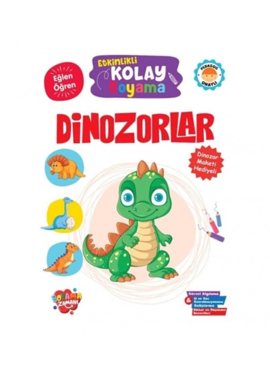 Kolon Etkinlik Kolay Boyama Kitabı Dinozorlar