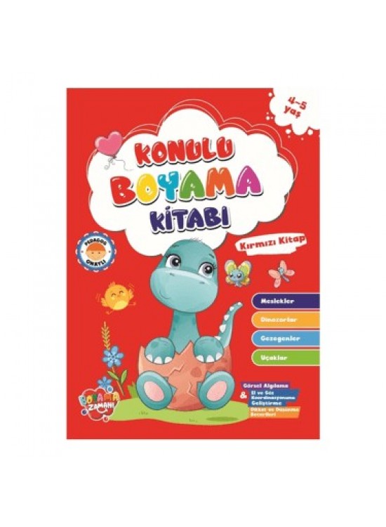 Konulu Boyama 48yp Kırmızı Kitap 4-5 Yaş
