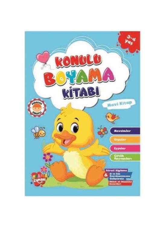 Konulu Boyama 48yp Mavi Kitap 3-4 Yaş