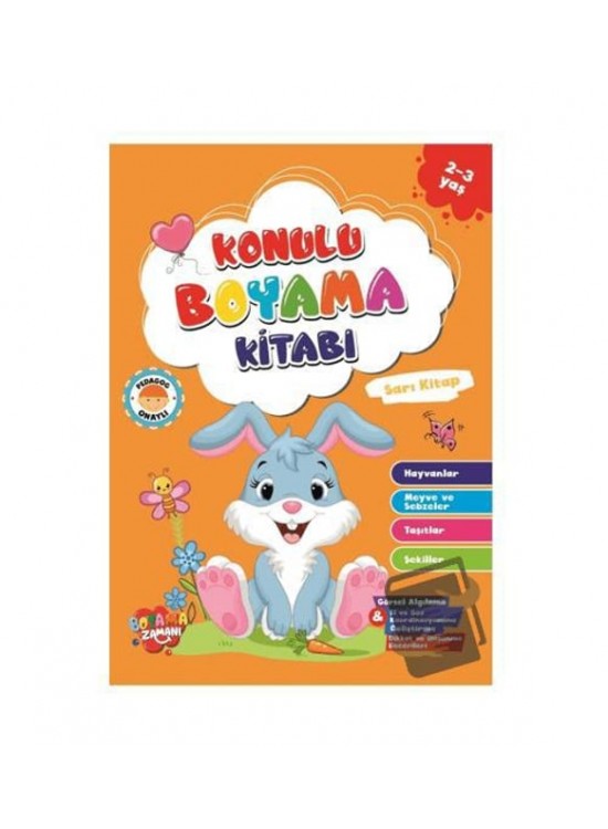Konulu Boyama 48yp Sarı Kitap 2-3 Yaş
