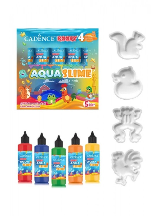 Kooky Aqua Slime Çiftlik Hayvanları Seti 5li