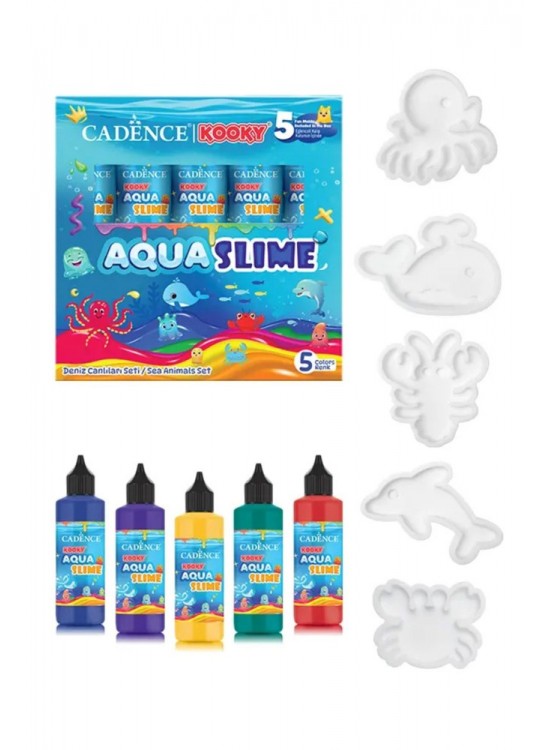 Kooky Aqua Slime Deniz Canlıları Seti 5li