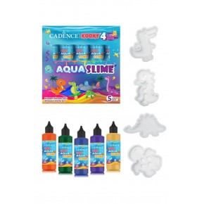 Kooky Aqua Slime Dinazor Dünyası Seti 5li