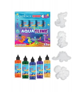 Kooky Aqua Slime Dinazor Dünyası Seti 5li