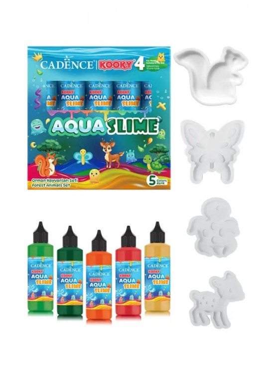 Kooky Aqua Slime Orman Hayvanları Seti 5li