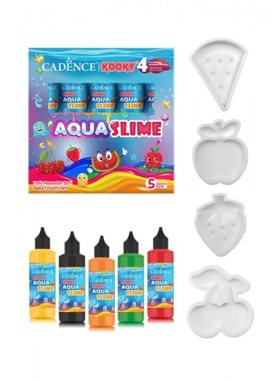 Kooky Aqua Slime Tatlı Meyveler Seti 5li