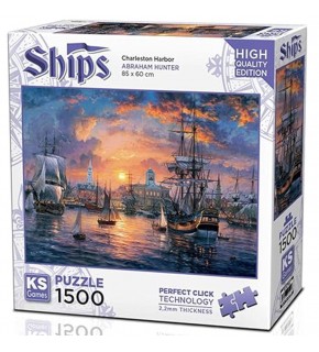 Ks Games Puzzle 1500 Charleston Harbor