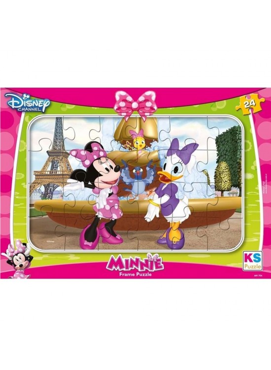 Ks Games Puzzle 24 Parça Mınnıe Mouse Frame MIN.704