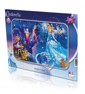 Ks Games Puzzle 24 Prç Cinderella Frame