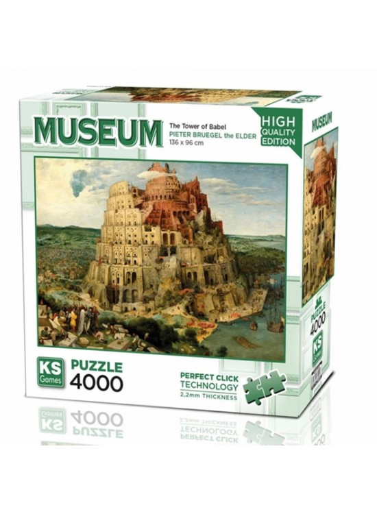 Ks Games Puzzle 4000 Parça Yetişkin  The Tower Of Babel 23508