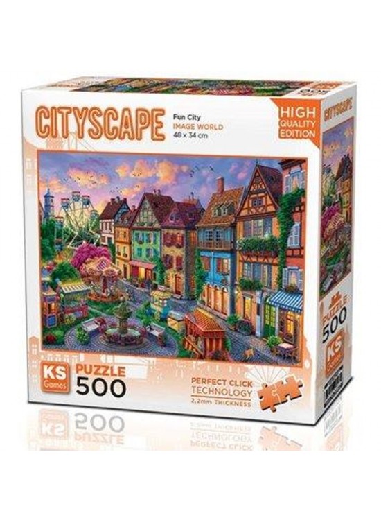 Ks Games Puzzle 500 Parça Fun City 20047