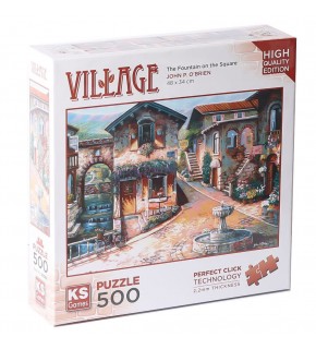 Ks Games Puzzle 500 Parça The Fountain On The Square 20068