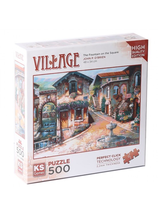 Ks Games Puzzle 500 Parça The Fountain On The Square 20068