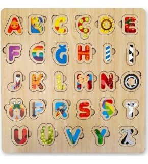 Kumtoys Ahşap Alfabe Puzzle Türkçe