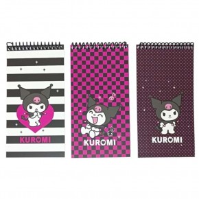 Kuromi Bloknot Spiralli 1 A7 42 Yp Çizgili 140100-12