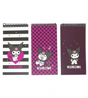 Kuromi Bloknot Spiralli 1 A7 42 Yp Çizgili 140100-12
