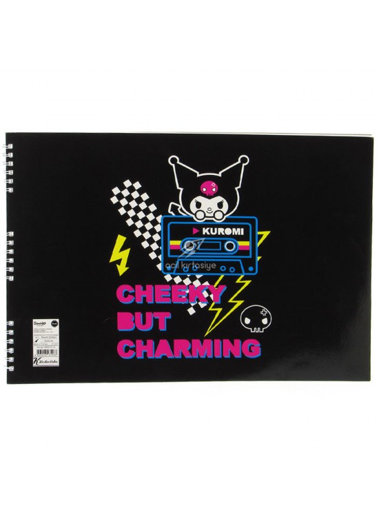 Kuromi Resim Defteri Spiralli 25x35 15 Yaprak 300215-12 (1 Adet)