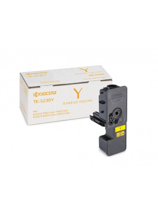 Kyocera TK-5230Y Yellow Sarı Orjinal Fotokopi Toneri Ecosys M5521cdn-5521cdw P5021cdn-5021cdw 2.200