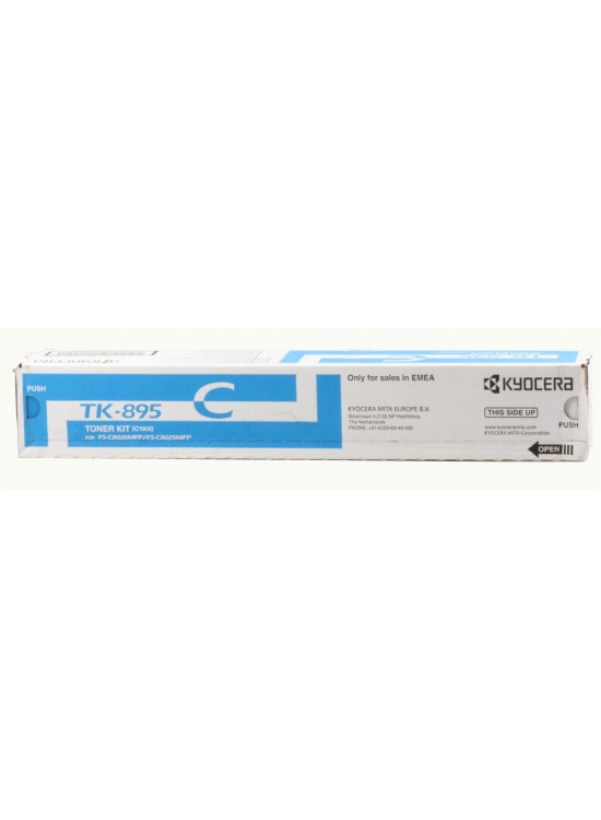 Kyocera TK-895C Cyan Mavi Orjinal Fotokopi Toneri FS-C8020-8025-8520-8525 6.000 Sayfa