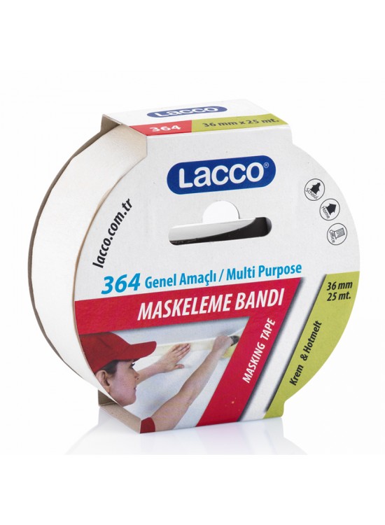Lacco Maskeleme Bandı 36Mmx25M  364