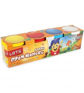 Lets Oyun Hamuru 4 Renk 460 GR L-8440