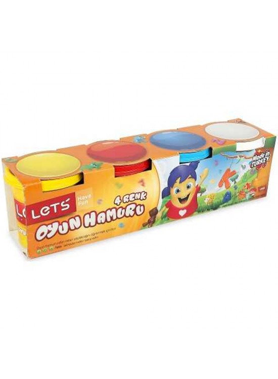Lets Oyun Hamuru 4 Renk 460 GR L-8440