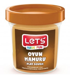 Lets Oyun Hamuru Tek Renk Kahverengi 115 GR L8440-6
