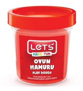 Lets Oyun Hamuru Tek Renk Kırmızı 115 GR L8440-2