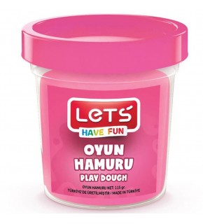 Lets Oyun Hamuru Tek Renk Pembe 115 GR L8440-7